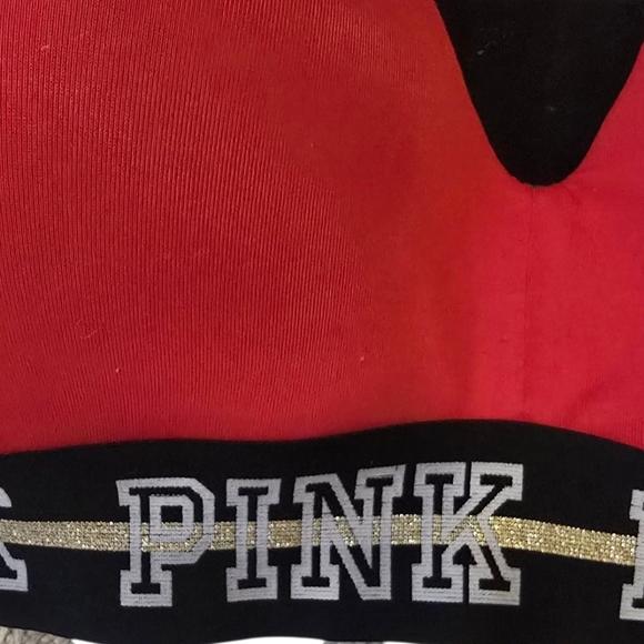 PINK Victoria's Secret Red Wear Everywhere Wireless Lightly Lined Bra 36C - Picture 7 of 7